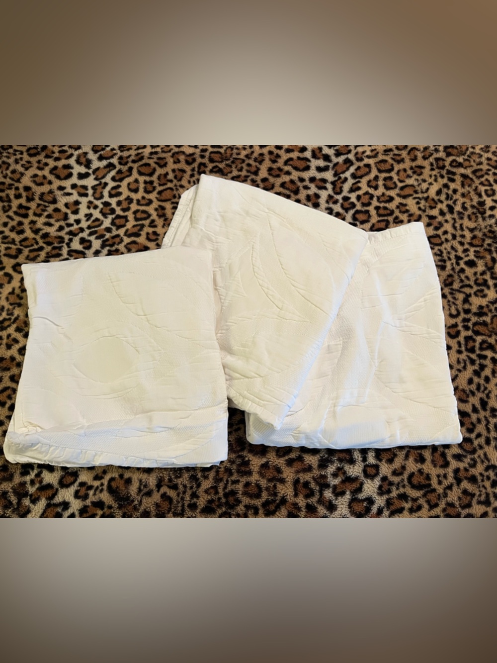 Lot of (3) West Elm Euro Shams Square Pillowcases 26X26 Inches White Textured - Picture 2 of 7